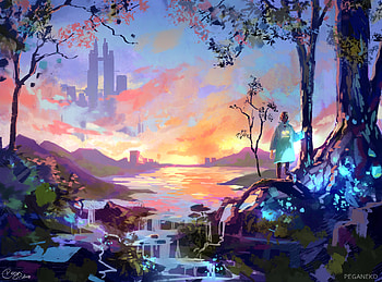 Reached There, artist, artwork, digital-art, deviantart HD wallpaper