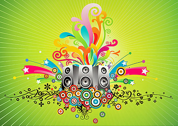 Frutiger Metro Beats: Colorful Speaker, Music, Speakers HD wallpaper