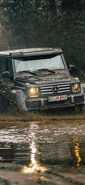 Off-road Driving, Mercedes G500, Offroading, XS HD phone wallpaper