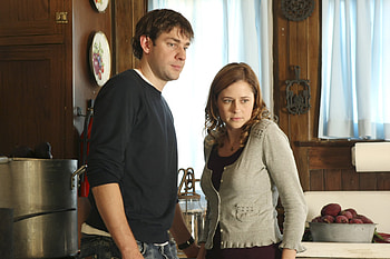 The Office US - Jim and Pam Classic Scene, TV Show, The Office (US), Pam Beesly, Jenna Fischer, Jim Halpert HD wallpaper