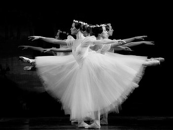 BALLET, bw, graphy, woman HD wallpaper