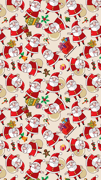 .wiki-Santa-Claus-Pattern-Texture-Background-- HD phone wallpaper
