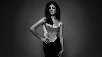 Monica Barbaro 2025, monica-barbaro, celebrities, actress, monochrome, black-and-white HD wallpaper