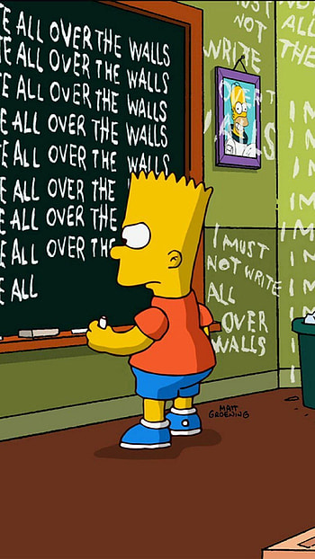 The Simpsons, Supreme brand, Bart Simpson , Trendy style HD phone wallpaper