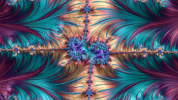 Fractal Art for your - Colorful Streaks, colors, CGI, pattern, psychedelic, trippy, Abstract, fractal HD wallpaper