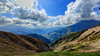 cloud, sky, mountains HD wallpaper
