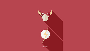 Flash Minimalisms , flash, superheroes, minimalism, minimalist, artist, artwork, digital-art, behance HD wallpaper