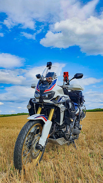 Africa Twin, sky, enduro, trail, honda HD phone wallpaper