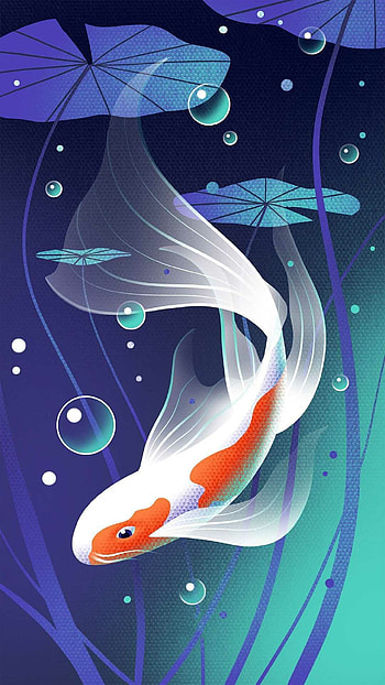 Koi fish , Zen ambiance, Tranquil water gardens, Symbolic beauty HD phone wallpaper