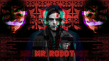 Mr. robot, glitch art, tv series HD wallpaper