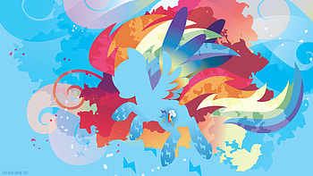 Tv Show, My Little Pony: Friendship Is Magic, Minimalist, Rainbow Dash, My Little Pony HD wallpaper
