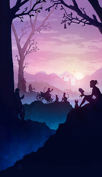 Mighty Nein Silhouette, Critical Role, mighty nein HD phone wallpaper