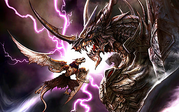 Blood of Bahamut, Dragons HD wallpaper