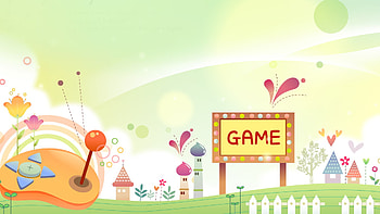 Gaming Night, firefox persona, buildings, abstract, sign, game, flowers, whimsical, sky, gaming HD wallpaper