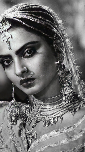 Rekha, bollywood actress, vintage HD phone wallpaper