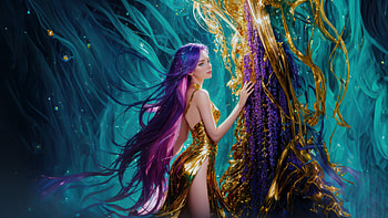 Glitter Queen, fantasy-girls, fantasy, artist, artwork, digital-art HD wallpaper