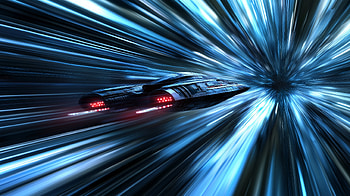 : Warp Speed Adventure in Sci-Fi Space, Sci Fi, spaceship, Warp Speed, space travel, futuristic HD wallpaper