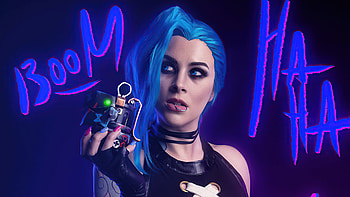 Arcane Jinx Cosplay, arcane, netflix, jinx-league-of-legends, tv-shows, league-of-legends, cosplay HD wallpaper
