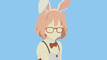Beyond the Boundary Anime, Minimalist art style, Mirai Kuriyama, Mobile legends HD wallpaper