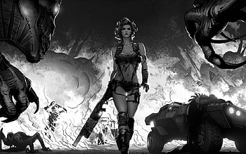 Future Warrior, fight, gun, future, warrior, war HD wallpaper