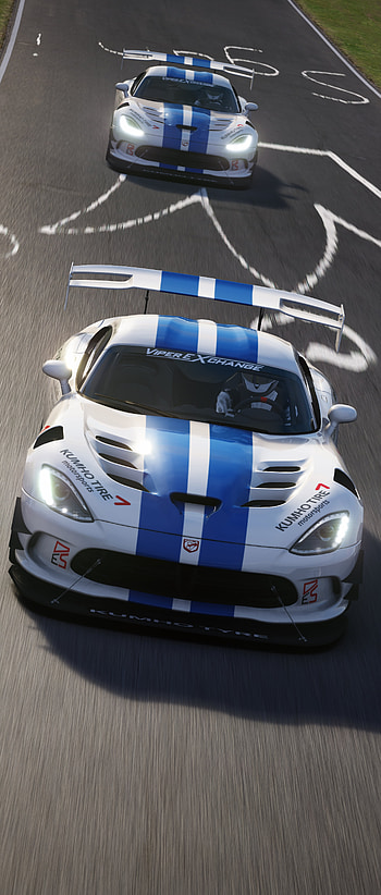 Dodge SRT Viper In Nurburgring Nordschleife Récord, Nürburgring, Dodge Viper SRT10 ACR, Dodge Viper ACR, Dodge Viper, Dodge, video game, Assetto Corsa HD phone wallpaper