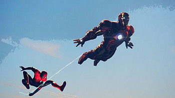 Iron Man And Spider Man, iron-man, spiderman, superheroes, artwork, artist HD wallpaper