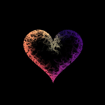 Love, Divorces, Gradient, Heart HD phone wallpaper