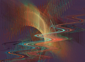 waves, other, space, galaxies, abstract HD wallpaper