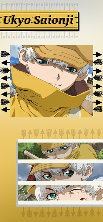 Ukyo Saionji, Dr Stone, anime HD phone wallpaper