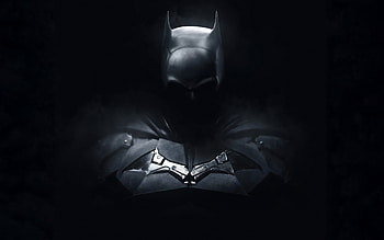 Batman, superhero, Bruce Wayne, Batman in the fog, DC Comics characters, black background HD wallpaper