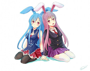 Bunny Friends, Friends, Seifuku, Bunny, KuroUsagi HD wallpaper