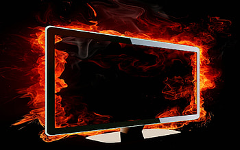 -fire, plasma, abstract, fire, television HD wallpaper