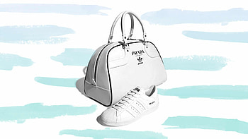 Prada x Adidas, Bag and sneaker bundle, Collaborative fashion, Stylish gadget HD wallpaper