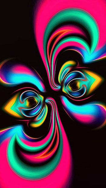 dsfdhfka, digital, electric blue, magenta, pink, green, neon, texture, oled, pattern, yellow, red, amoled, curves, blue, shapes, design, fractal HD phone wallpaper