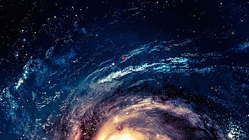 Galactic Spiral — Digital Starscape, Stars, galaxy, space, Digital Art HD wallpaper