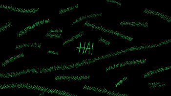 Joker Was Here, joker, typography, deviantart HD wallpaper