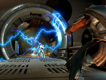 star wars, tunnel, electric, trooper, jedi, walkway HD wallpaper