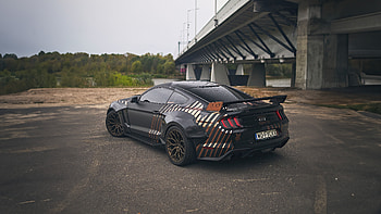 Ford Mustang Wide Body , ford-mustang, 2023-cars, cars, behance HD wallpaper