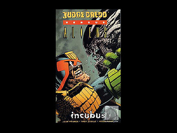 Judge Dredd vs Aliens, aliens, fantasy, comic, judge, dredd HD wallpaper
