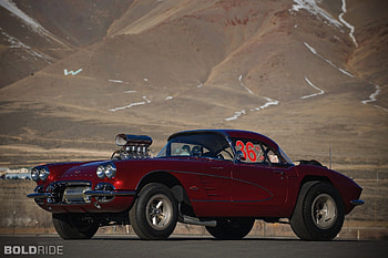Chevy, vette, car, red HD wallpaper