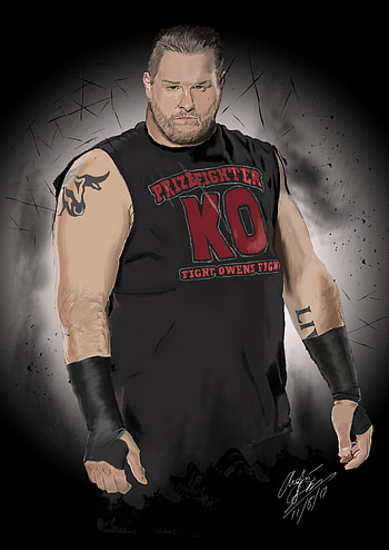 Kevin Owens, ArtStation, WWE superstar HD phone wallpaper