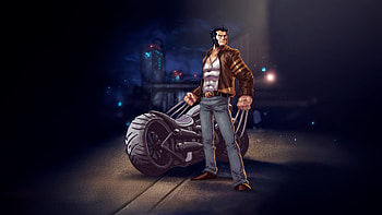 Wolverine Biker Mode Engaged, wolverine, superheroes, artwork, digital-art, art, deviantart HD wallpaper