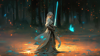 Ciri Swordplay In Splendor, ciri, the-witcher-3, games, artist, artwork, digital-art, deviantart HD wallpaper