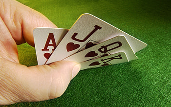 Royal Flush, Poker HD wallpaper