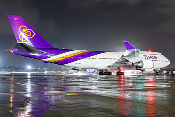 Thai Airways International 747, HS TGG aircraft HD wallpaper