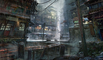 rain, other, , anime HD wallpaper