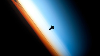 Silhouette, Space Shuttles HD wallpaper