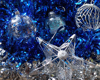 blue christmas, blue, holiday, pretty, christmas HD wallpaper
