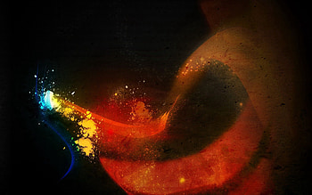 Abstract, Shine, Light, Surface, Form, Paints, Blurred, Greased, Blots HD wallpaper