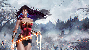 Wonder Woman Superhero Artwork, wonder-woman, superheroes, artwork, deviantart HD wallpaper